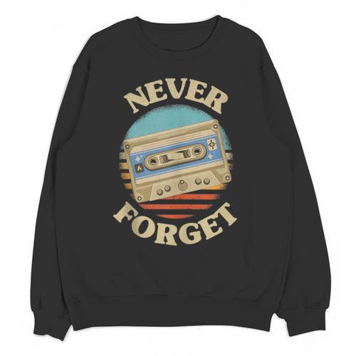 Retro Cassette Never Forget Nostalgia Vintage Unisex Sweatshirt - Figerry