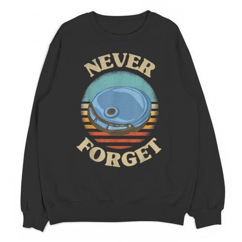 Retro CD Player Never Forget Nostalgia Vintage Unisex Sweatshirt - Figerry