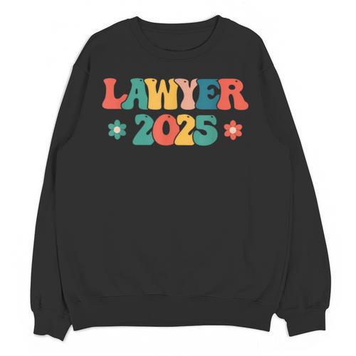 Retro Lawyer 2025 Attorney School Graduation Student Lawyer Unisex Sweatshirt - Best Gift Smart