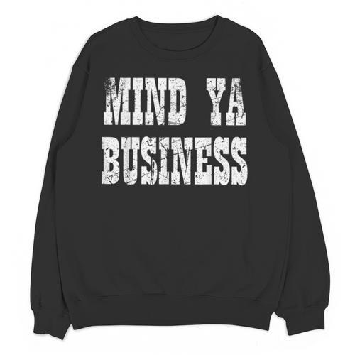Retro Mind Ya Business Vintage Love Privacy Introvert Unisex Sweatshirt - Raresse