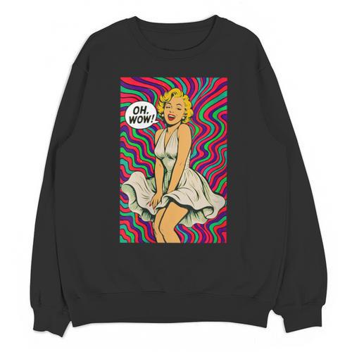Retro Pop Art Vintage Style Blonde Psychedelic 50s Nostalgia Unisex Sweatshirt - Figerry