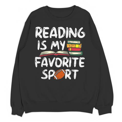 Retro Reading Is My Favorite Sport Football World Book Day Unisex Sweatshirt - Bookorys UK