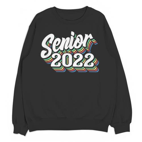 Retro Senior Class Of 2022 Men Women Graduation 90's Grad Unisex Sweatshirt - Best Gift Smart