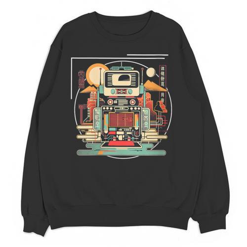 Retro Tech Stack 80s 90s Nostalgia Analog Devices Unisex Sweatshirt - Figerry