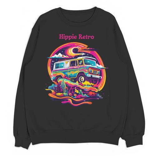 Retro Graphic Print With a Touch Of Nostalgia Unisex Sweatshirt - Figerry
