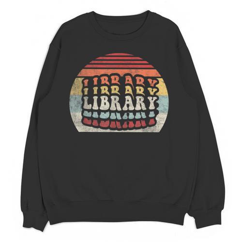 Retro Vintage Bookworm Library Shirt Book Lover Unisex Sweatshirt - Bookorys AU