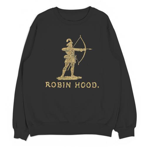 Robin Hood The Archer Book Cover Illustration In Gold Unisex Sweatshirt - Bookorys