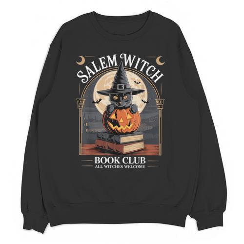 Salem Witch Book Club All Witches Welcome Halloween Reading Unisex Sweatshirt - Bookorys