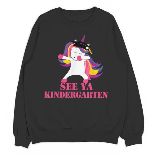 See Ya Kindergarten DABBING Unicorn Graduation Meme Unisex Sweatshirt - Best Gift Smart
