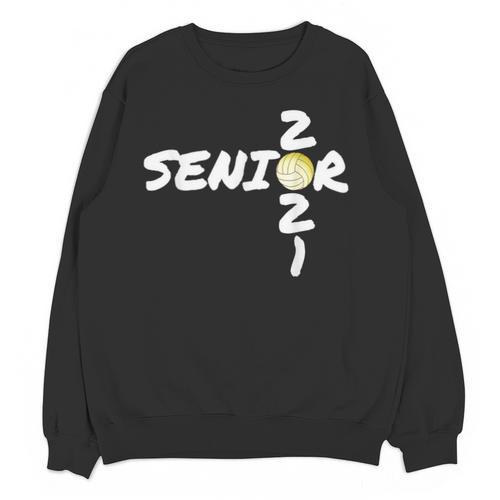 Senior 2021 Volleyball Graduation Shirt Unisex Sweatshirt - Best Gift Smart
