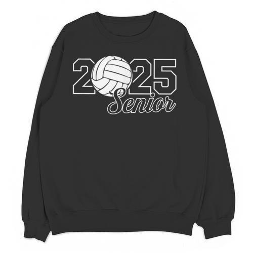 Senior 2025 Volleyball Mom High School Graduation Outfit Pro Unisex Sweatshirt - Best Gift Smart