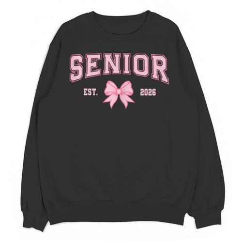 Senior 2026 Class Of 2026 Coquette Pink Bow Graduation 2026 Unisex Sweatshirt - Best Gift Smart