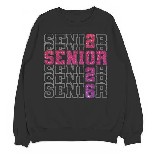 Senior 2026 Class Of 2026 Graduation 2026 Pink Girl Women Unisex Sweatshirt - Best Gift Smart
