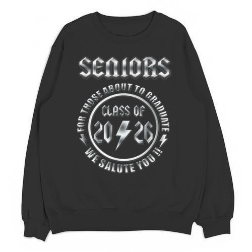 Senior 2026 Iconic Classic Rock Graduation Retro Unisex Sweatshirt - Best Gift Smart