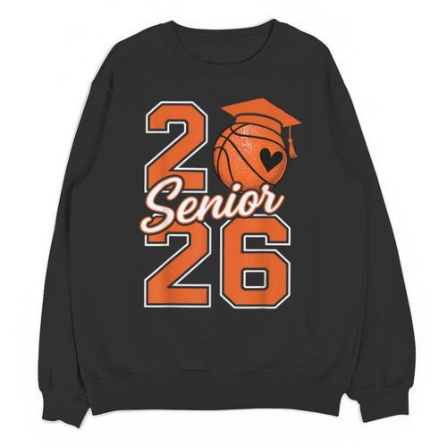 Senior Basketball Class Of 2026 Crew Basketball Graduation Unisex Sweatshirt - Best Gift Smart