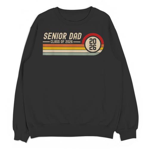 Senior Dad Class Of 2026 Graduation 2026 Graduate Vintage Unisex Sweatshirt - Best Gift Smart