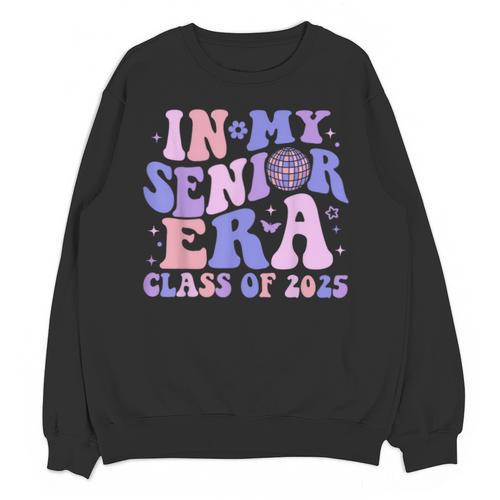 In My Senior Era Class Of 2025 Groovy Senior 2025 Graduation Unisex Sweatshirt - Best Gift Smart