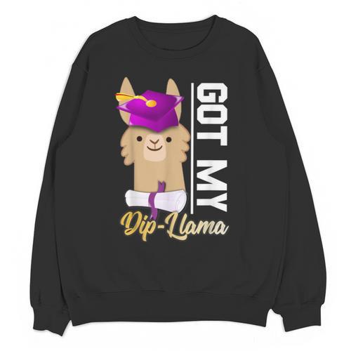 Senior Graduation TShirt 2019 Got My Diploma Llama Pun Shirt Unisex Sweatshirt - Best Gift Smart