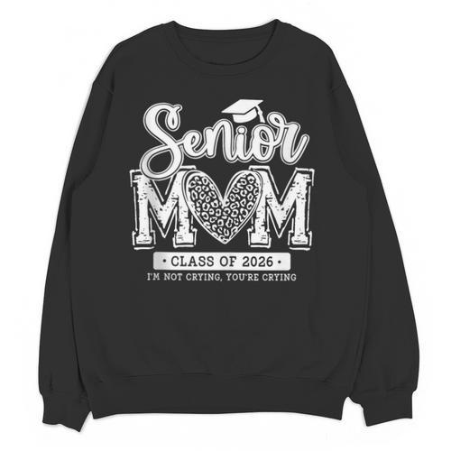 Senior Mom Class Of 2026 Senior Mama 2026 Graduation Leopard Unisex Sweatshirt - Best Gift Smart