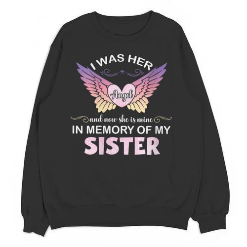 Sister Angel In My Memory Cute Family Remembrance Match Unisex Sweatshirt - Easessy
