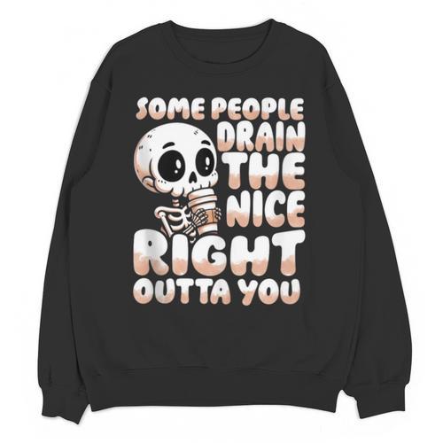 Skeleton Coffee Lover Introvert Unisex Sweatshirt - Raresse