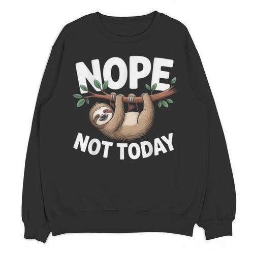 Sloth Shirts Cute Introvert Nope Not Today Sloth Unisex Sweatshirt - Raresse