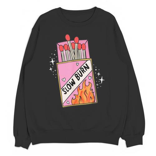 Slow Burn Book Trope Worth The Wait Love Takes Time Unisex Sweatshirt - Bookorys CA