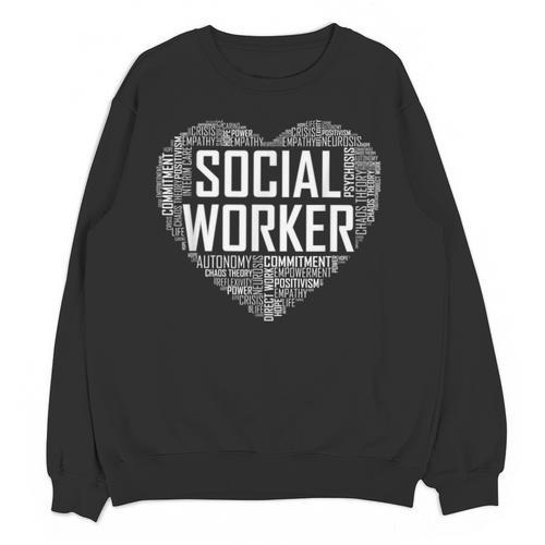 Social Worker T Shirt Love Month Graduation Tshirt Unisex Sweatshirt - Best Gift Smart