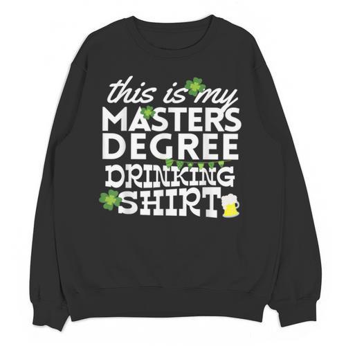 St Patricks Day Masters Degree MSW Graduation Social Work Unisex Sweatshirt - Best Gift Smart