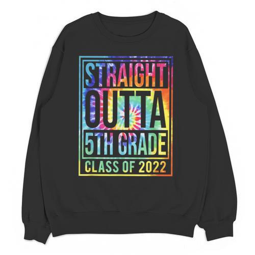 Straight Outta 5th Grade Class Of 2022 School Graduation Unisex Sweatshirt - Best Gift Smart