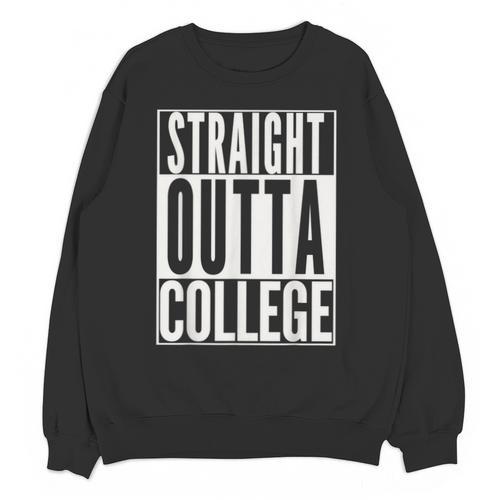 STRAIGHT OUTTA COLLEGE Graduation 2019 Her Him Women Unisex Sweatshirt - Best Gift Smart
