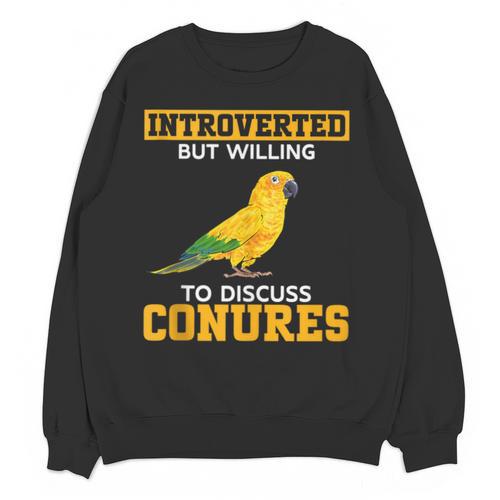 Sun Conure Introvert Parrot Bird Sun Conure Unisex Sweatshirt - Raresse