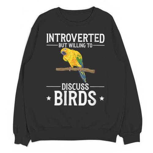 Sun Conure Introvert Parrot Bird Sun Conure Unisex Sweatshirt - Raresse