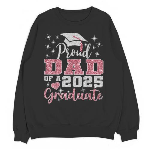 Super Proud Dad Of 2025 Graduate Senior Graduation Family Unisex Sweatshirt - Best Gift Smart