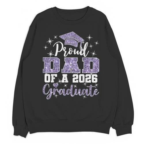 Super Proud Dad Of 2026 Graduate Senior Graduation Family Unisex Sweatshirt - Best Gift Smart