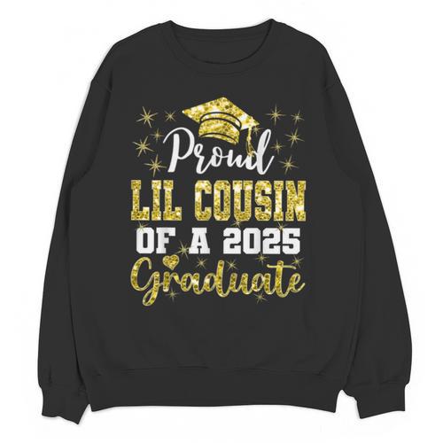 Super Proud Little Cousin Of 2025 Graduate Graduation Family Unisex Sweatshirt - Best Gift Smart