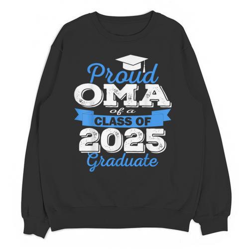 Super Proud OMA Of 2025 Graduate Senior Graduation Family Unisex Sweatshirt - Best Gift Smart