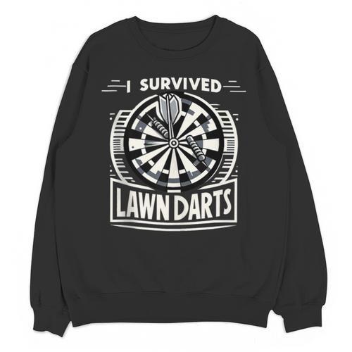 I Survived Lawn Darts Classic Yard Nostalgia Game Fun Unisex Sweatshirt - Figerry