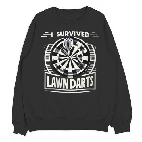 I Survived Lawn Darts Classic Yard Nostalgia Game Fun Unisex Sweatshirt - Figerry