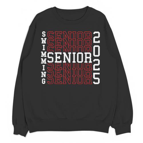 Swimming Senior Night Swimming Senior 2025 Graduation 40 Unisex Sweatshirt - Best Gift Smart