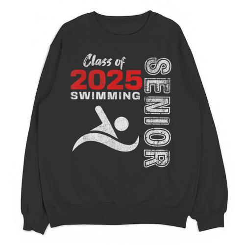 Swimming Team Senior Class Of 2025 Graduation 2025 Unisex Sweatshirt - Best Gift Smart
