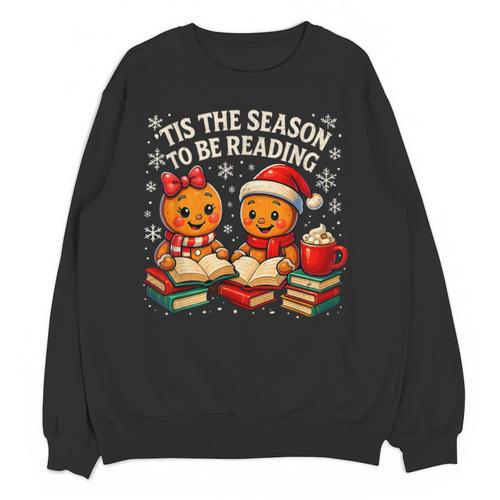 ’Tis The Season To Be Reading Book Lover Unisex Sweatshirt - Bookorys