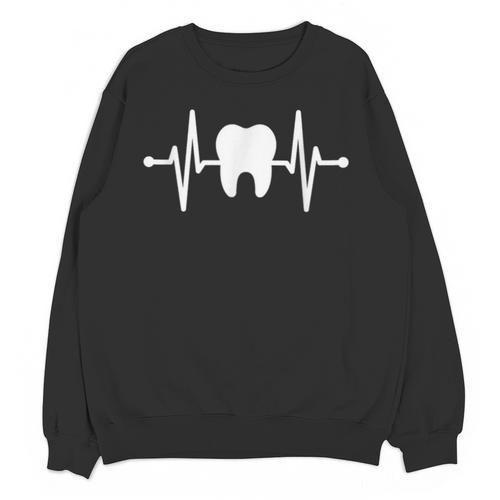 Tooth Heartbeat Dentist Graduation Party Dental Heartbeat Unisex Sweatshirt - Best Gift Smart