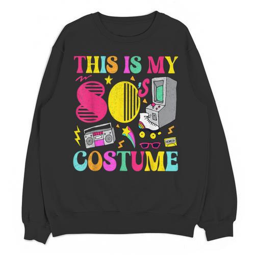 Vintage 80s Vibes Costume Nostalgia 1980s Fashion Cassette Unisex Sweatshirt - Figerry