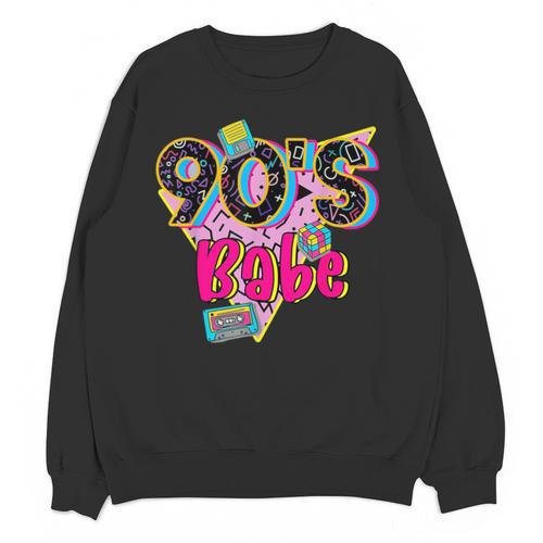 Vintage 90's Babe Party Back To 90s Cassette Nostalgia Unisex Sweatshirt - Figerry