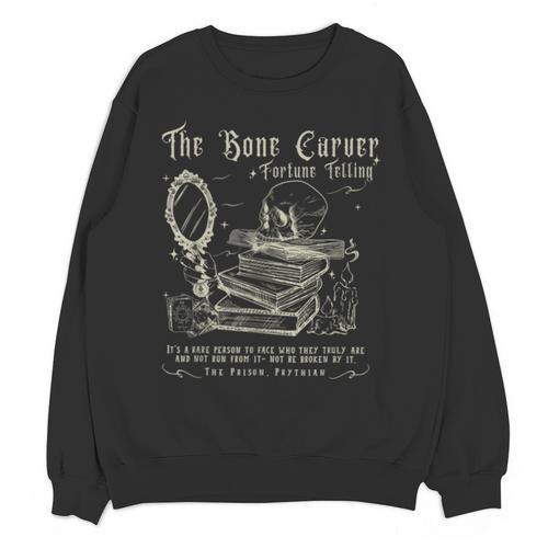 Vintage The Bone Carver Death God Tour Skeleton Spicy Books Unisex Sweatshirt - Bookorys UK
