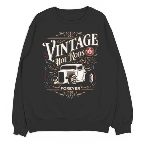 Vintage Hot Rods USA Forever Classic Car Nostalgia Unisex Sweatshirt - Figerry