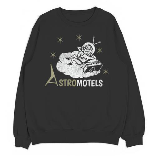 Vintage Hotel Matchbook Astro Motels 50s Retro Spaceman Unisex Sweatshirt - Bookorys
