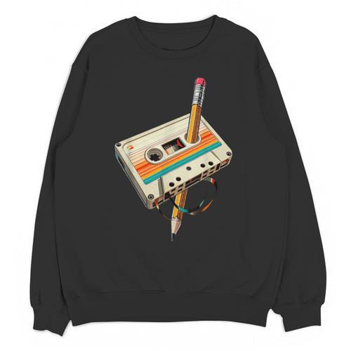Vintage Pencil Rewind Cassette Tape Nostalgia Party 80s 90s Unisex Sweatshirt - Figerry