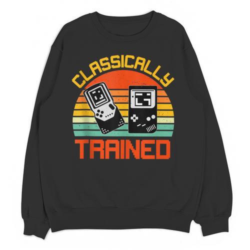Vintage Retro Classically Trained Video Game 90s Nostalgia Unisex Sweatshirt - Figerry